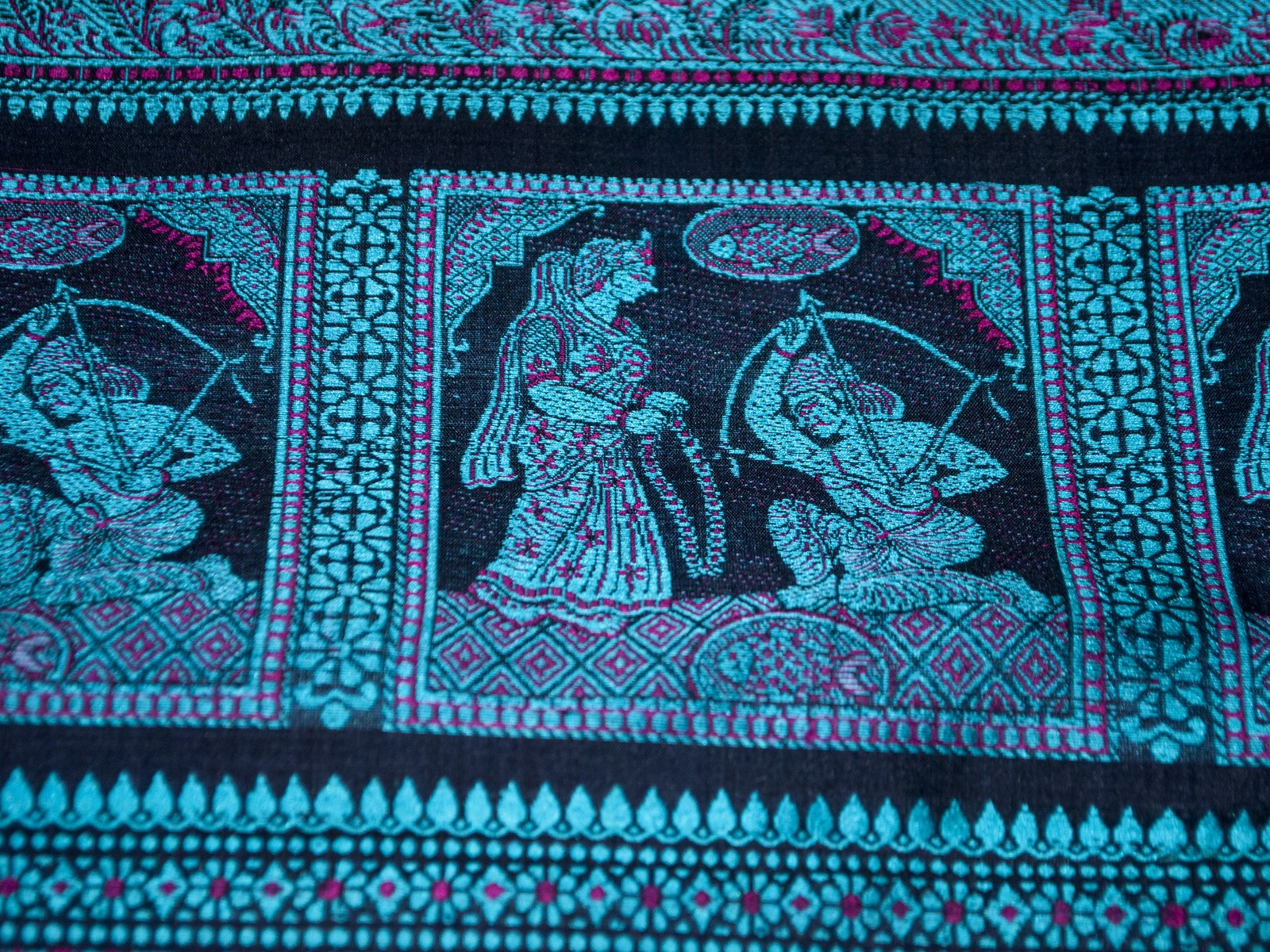 Baluchari Saree, a GI tagged handicrafts product of West Bengal