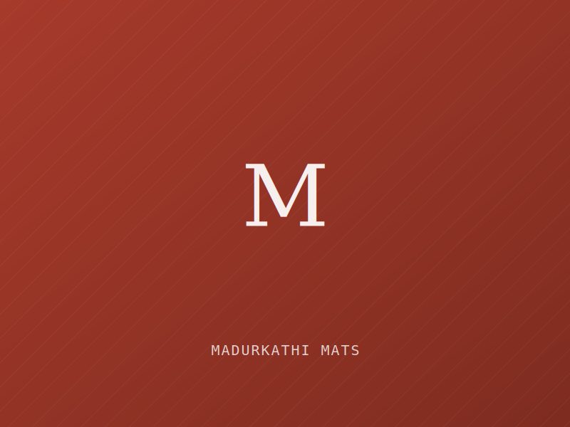 Placeholder image for Madurkathi Mats — West Bengal (Handicrafts)