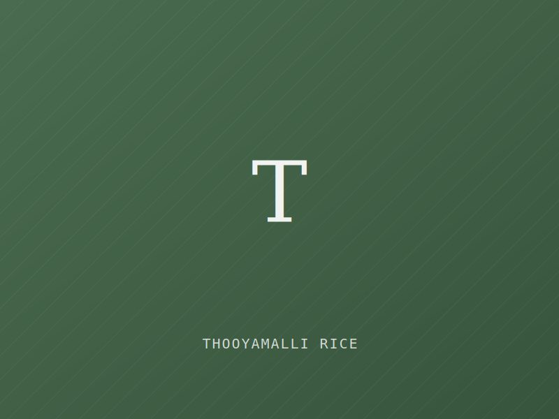 Placeholder image for Thooyamalli Rice — Tamil Nadu (Agricultural)