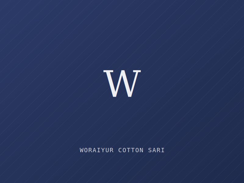 Placeholder image for Woraiyur Cotton Sari — Tamil Nadu (Textiles)